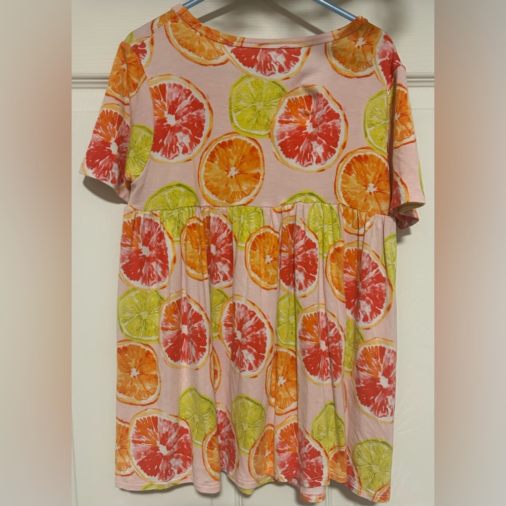 Posh Peanut Citrine Basic Peplum Top